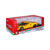 18-16018 Bburago Ferrari Race&Play - Ferrari 296 GTB, gialla - Scala 1:18